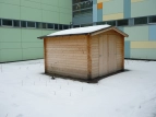 Der Garten im Schnee